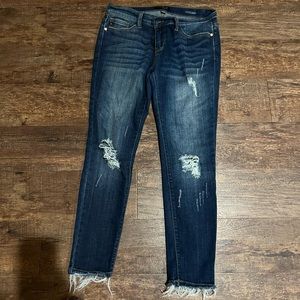 Judy Blue Distressed Hem Jean